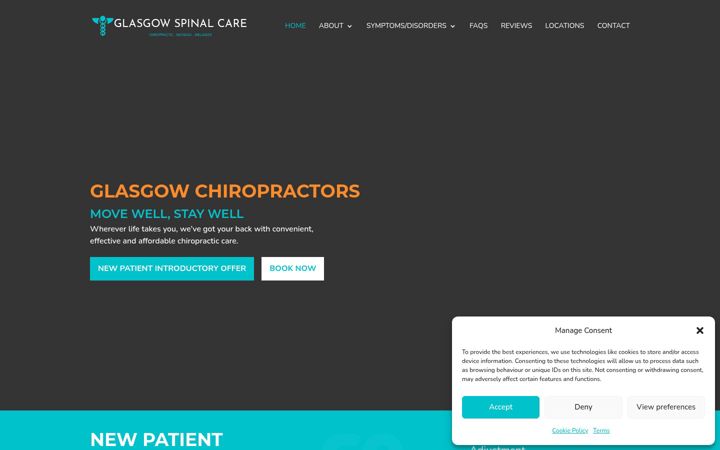 Screenshot του chiropractor-glasgow.uk