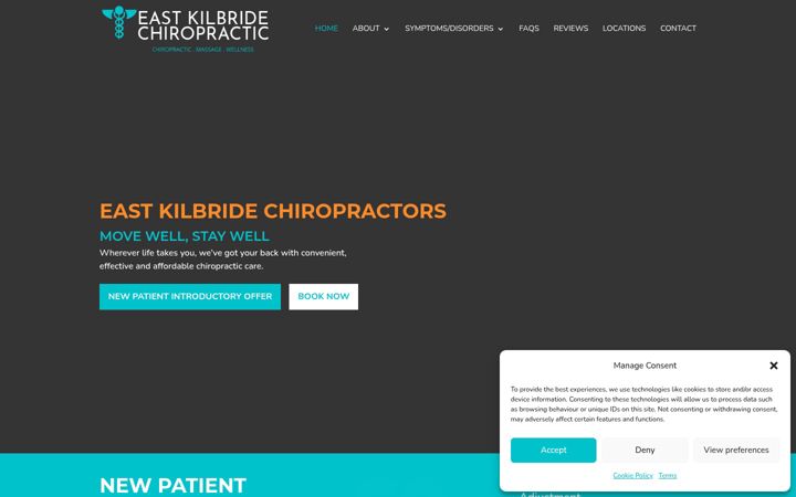 Screenshot του chiropractoreastkilbride.co.uk