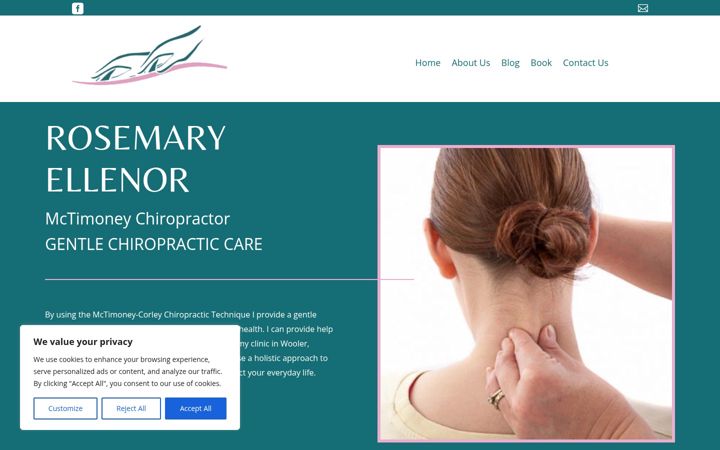 Screenshot του chiropractornorthumberland.co.uk