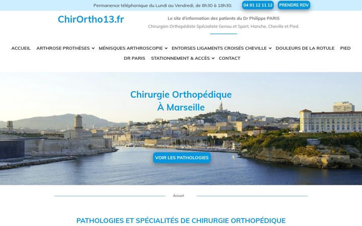 Screenshot von chirortho13.fr