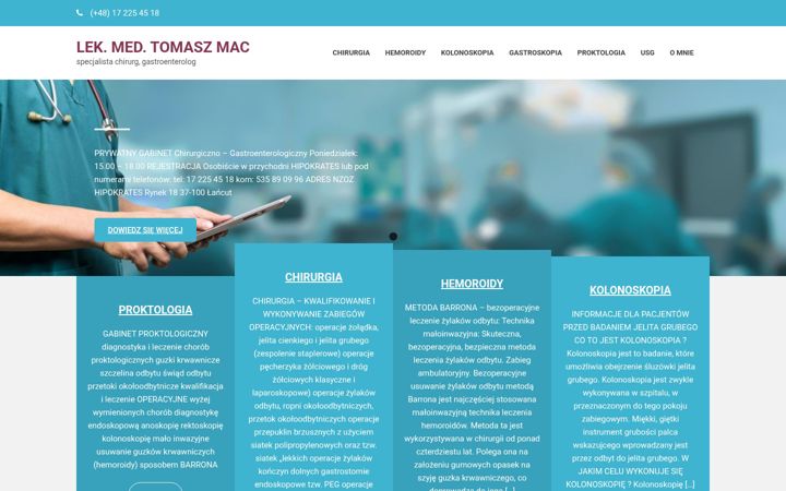 Screenshot ta' chirurg-lancut.pl