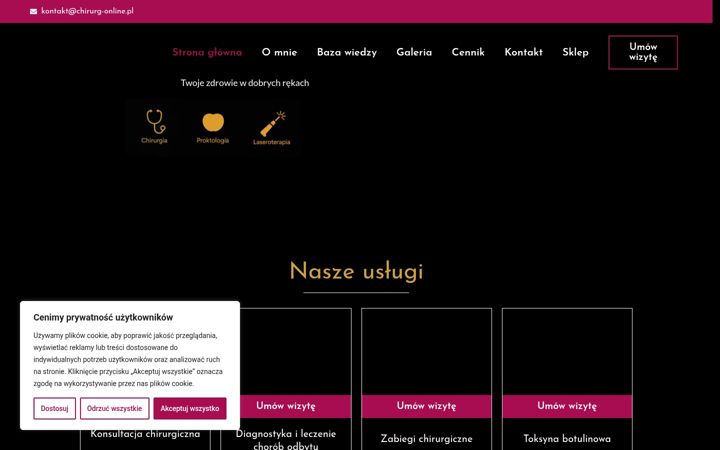 Screenshot ta' chirurg-online.pl
