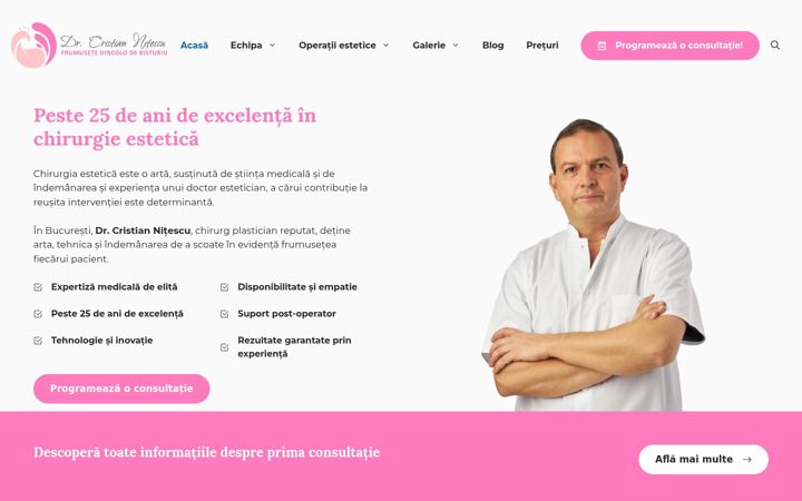 Snímek obrazovky chirurg-plastician.ro
