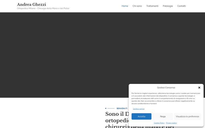 Snímek obrazovky chirurgiadelpolsomilano.it