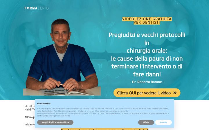 Snímek obrazovky chirurgiaoralebarone.it