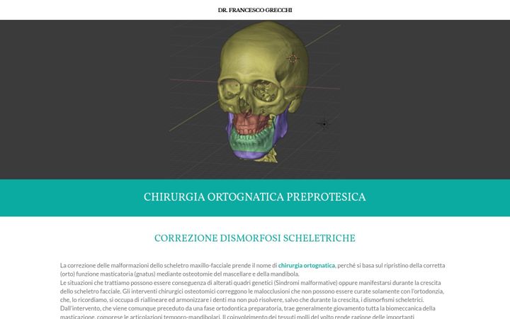 Snímek obrazovky chirurgiaortognaticapreprotesica.it