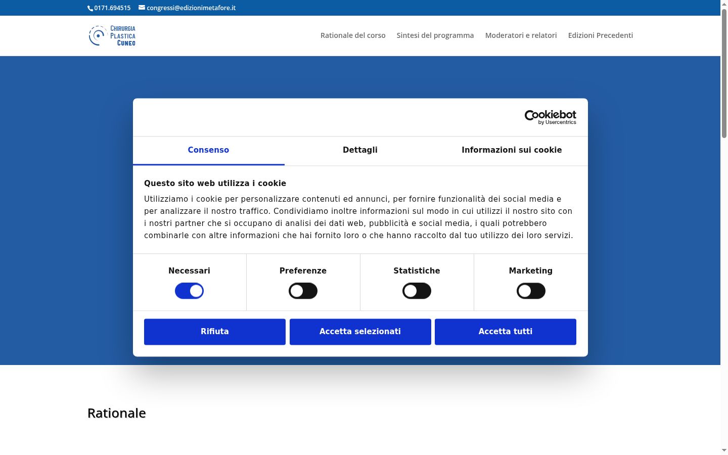 Screenshot tal-banner tal-kunsens muri qabel kwalunkwe interazzjoni