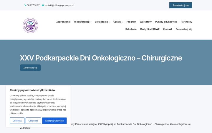 Screenshot ta' chirurgiaprzemysl.pl