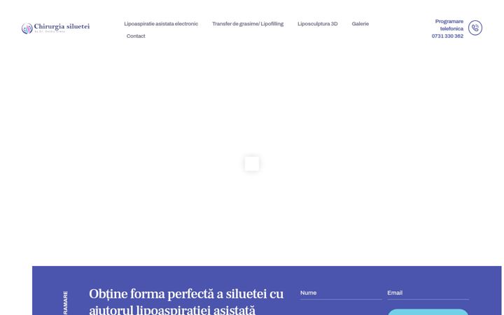 Snímek obrazovky chirurgiasiluetei.ro