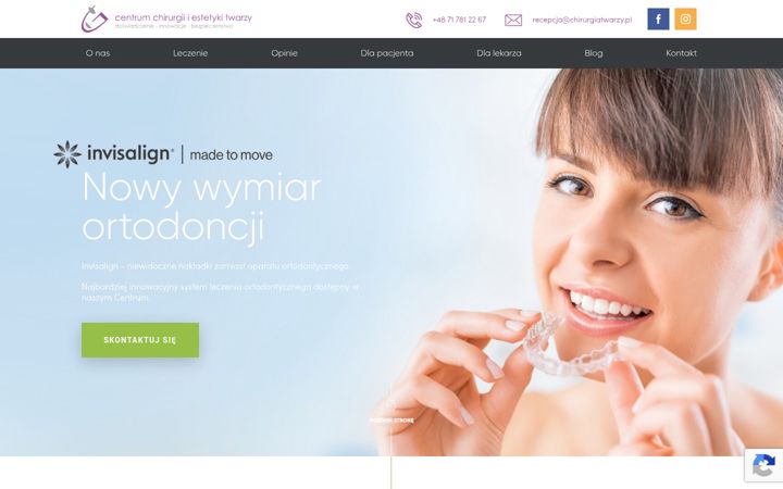 Screenshot ta' chirurgiatwarzy.pl