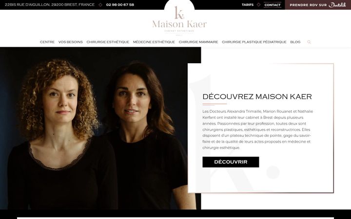 Screenshot von chirurgie-esthetique-brest.fr