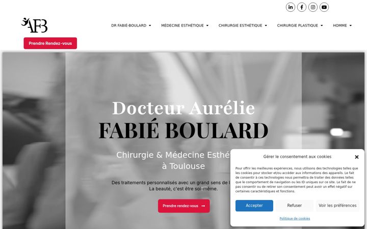 Captură de ecran a chirurgie-esthetique-toulouse.net