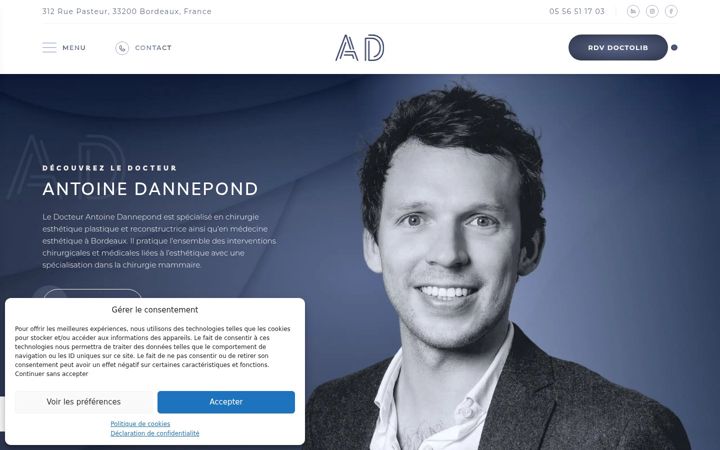 Screenshot von chirurgie-medecine-esthetique-bordeaux.fr