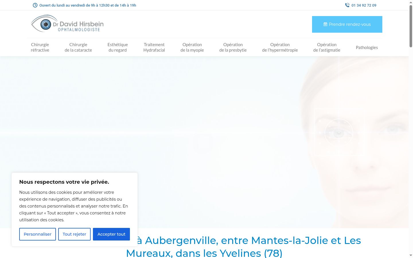 Screenshot des Einwilligungsbanners vor jeglicher Interaktion