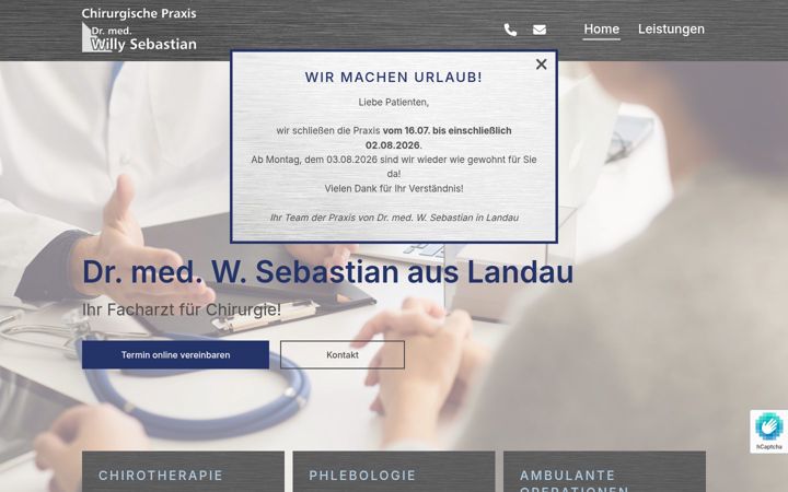 Screenshot di chirurgielandau.de