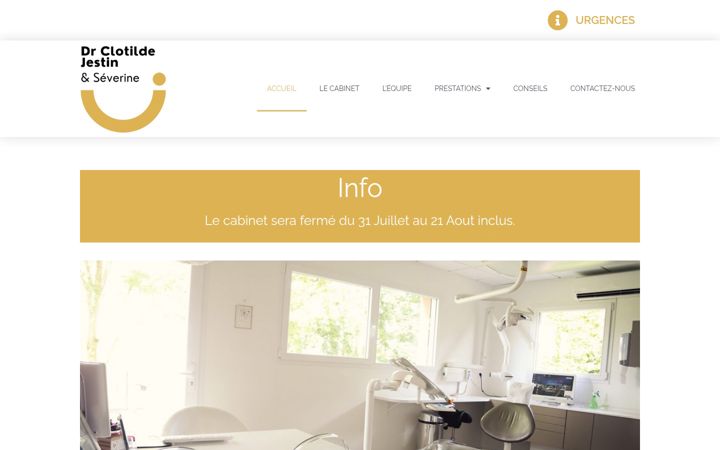 Screenshot von chirurgien-dentiste-cjestin.fr