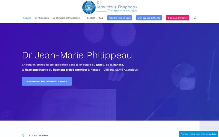 Captură de ecran a chirurgien-orthopedique.net
