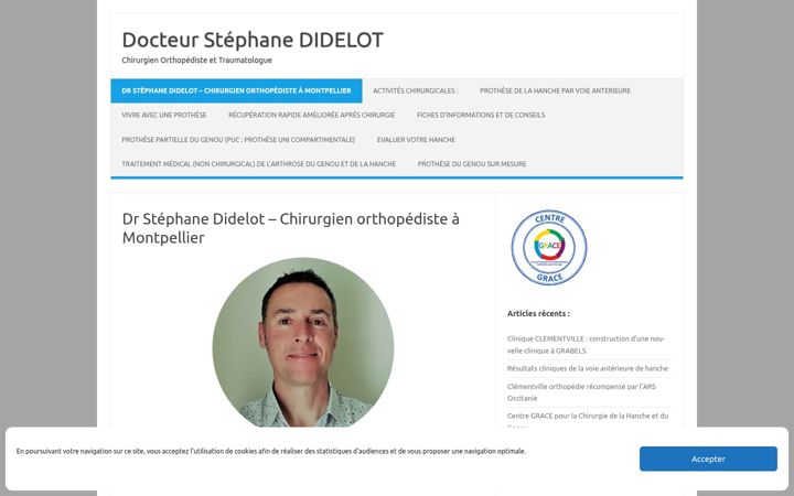 Zrzut ekranu chirurgien-orthopediste-montpellier.fr