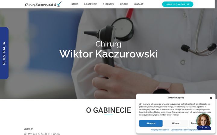 Screenshot ta' chirurgkaczurowski.pl