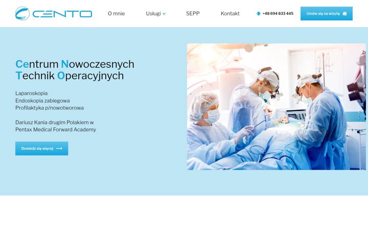 Screenshot ta' chirurgkania.eu