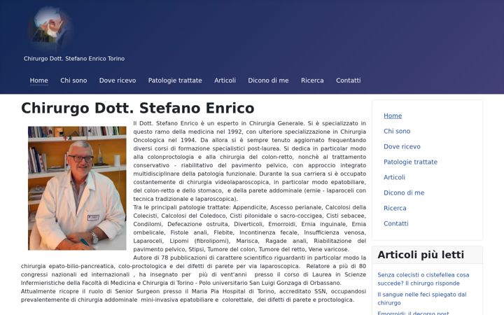 Képernyőkép: chirurgo-stefanoenrico.it