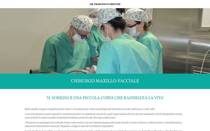 Képernyőkép: chirurgomaxillofacciale.milano.it