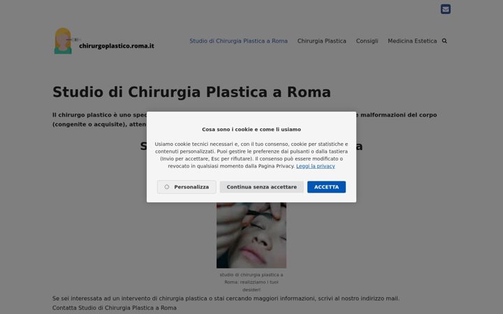 Képernyőkép: chirurgoplastico.roma.it