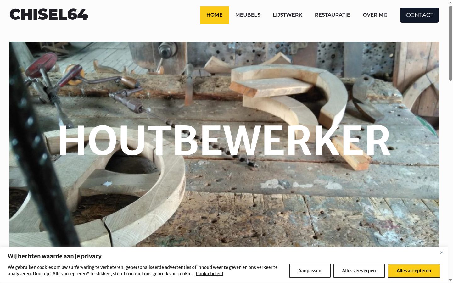Screenshot des Einwilligungsbanners vor jeglicher Interaktion