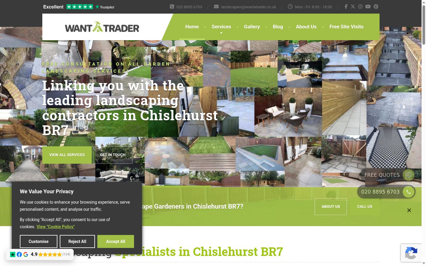 Screenshot tal-banner tal-kunsens muri qabel kwalunkwe interazzjoni