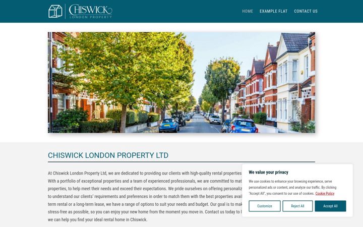 Screenshot ta' chiswicklondonproperty.co.uk