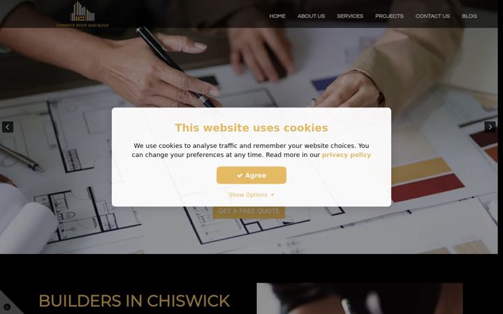 Screenshot ta' chiswickroofandbuild.co.uk