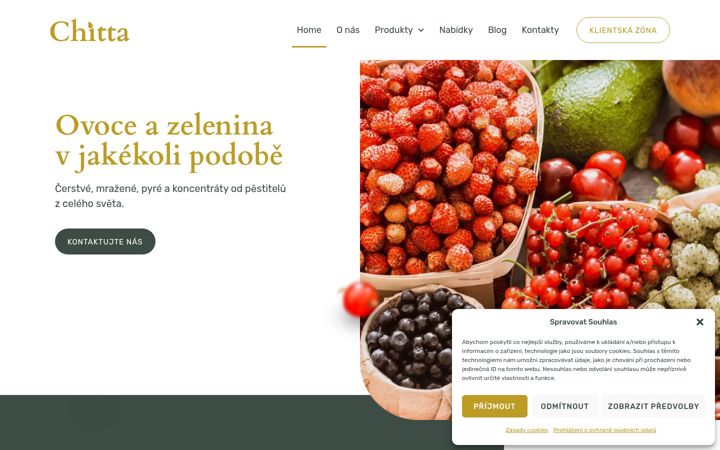 Posnetek zaslona chitta.cz