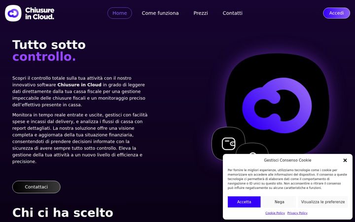 Screenshot di chiusureincloud.it