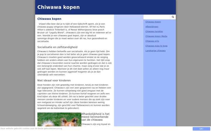 Screenshot von chiwawakopen.nl