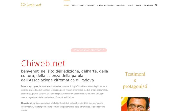 Captură de ecran a chiweb.net