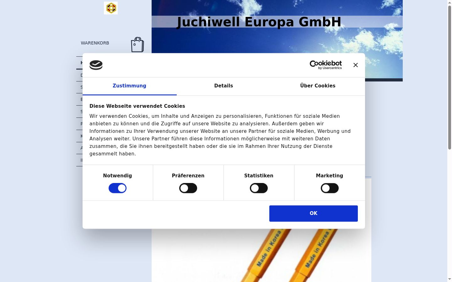 Screenshot tal-banner tal-kunsens muri qabel kwalunkwe interazzjoni