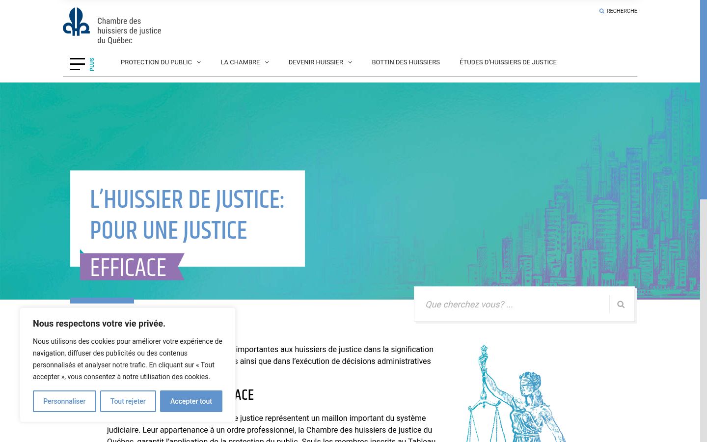 Captura de pantalla del banner de consentimiento mostrado antes de cualquier interacción