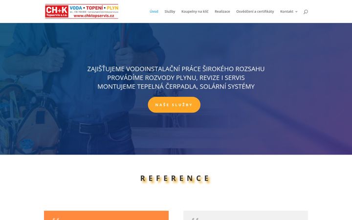 Posnetek zaslona chktopservis.cz