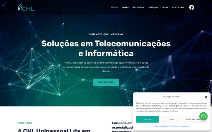 Skjámynd af chl.pt