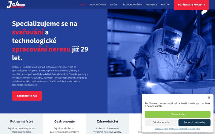 Posnetek zaslona chladek-nerez.cz