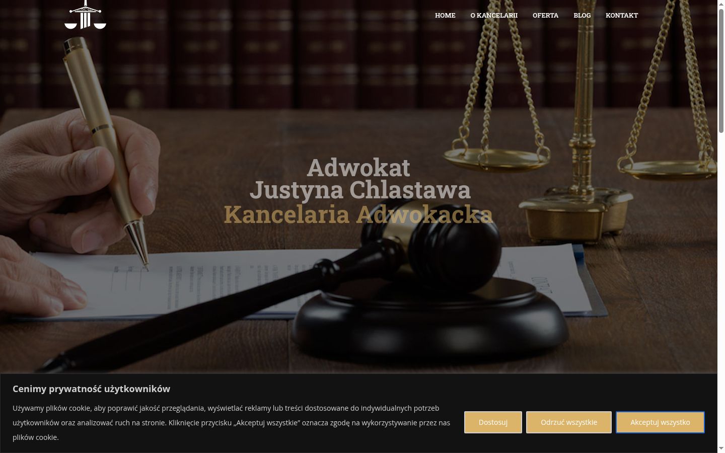 Képernyőkép a bármilyen interakció előtt megjelenő hozzájárulási bannerről