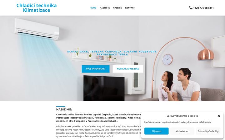 Posnetek zaslona chlazeni-topenipraha.cz