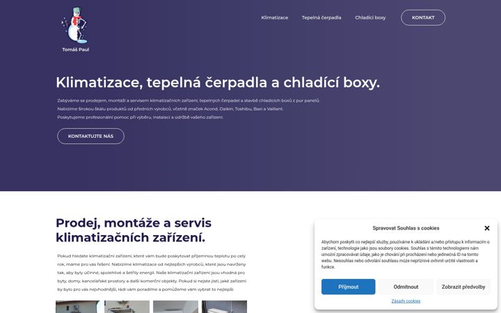 Posnetek zaslona chlazenipaul.cz