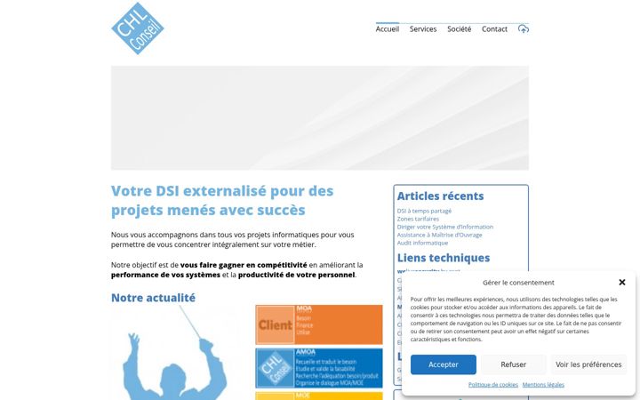 Zrzut ekranu chlconseil.fr