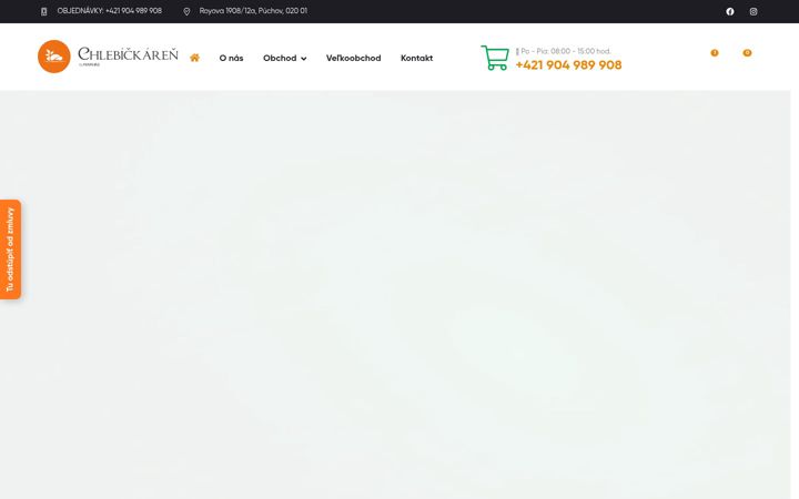 Screenshot ta' chlebickaren.eu
