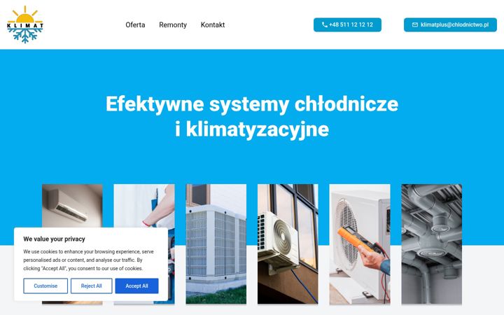 Screenshot of chlodnictwo.pl