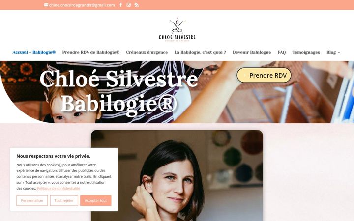 Zrzut ekranu chloe-silvestre.fr
