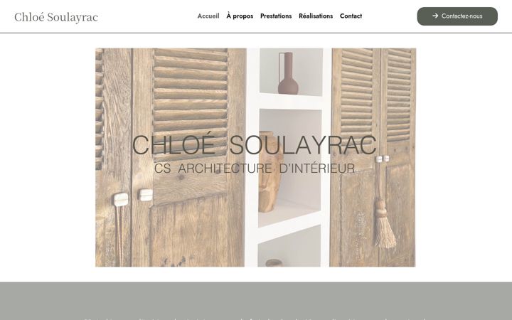 Zrzut ekranu chloe-soulayrac.fr