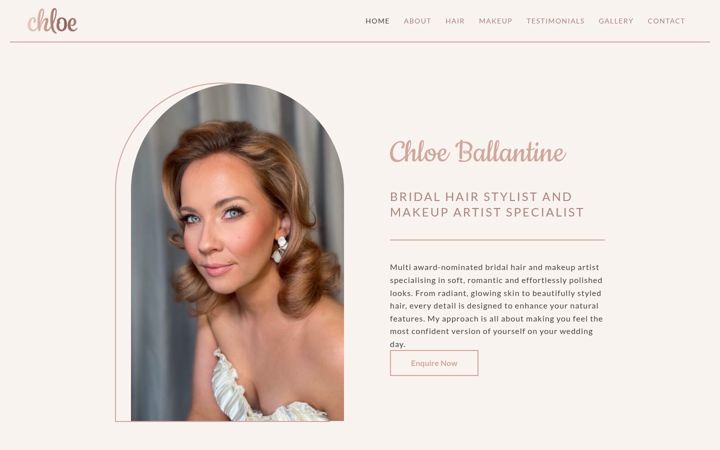 Screenshot ta' chloeballantine.co.uk