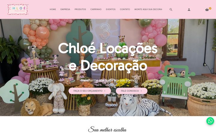 Zrzut ekranu chloelocacoesedecoracao.com.br